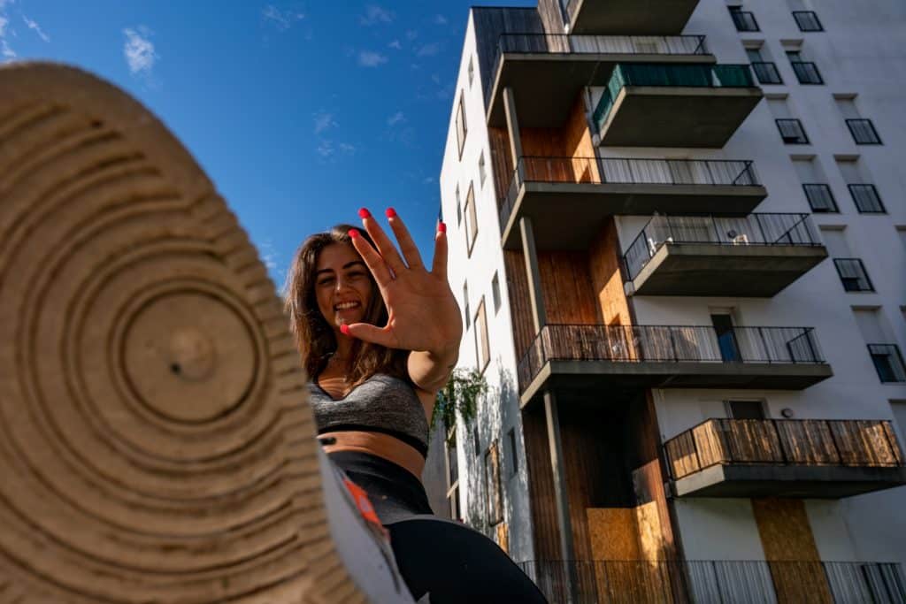 Nolwenn dans le Quartier Ginko de Bordeaux